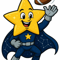 Stellar Catching a Football Card Grading Cosmic