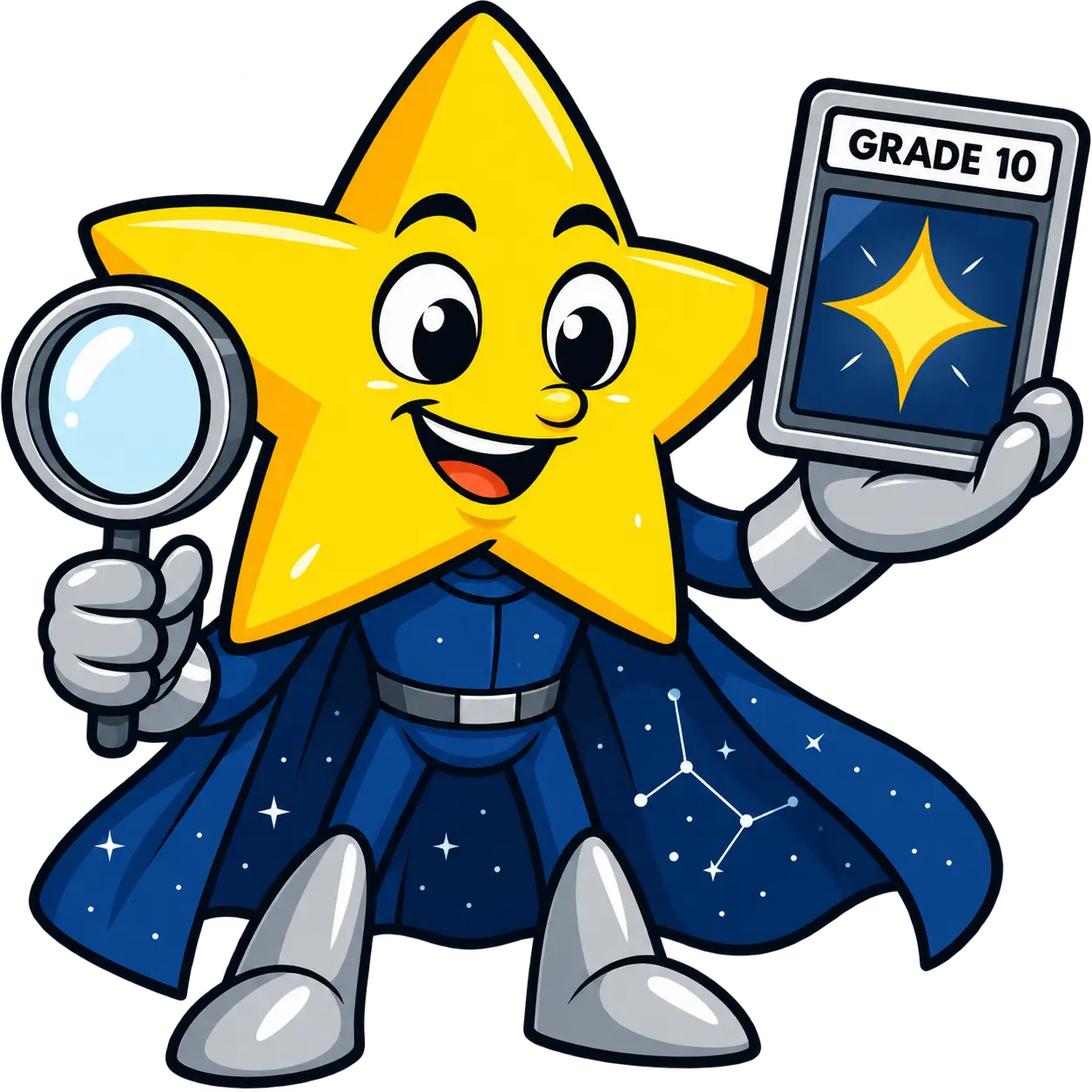Stellar presenting a Cosmic graded card
